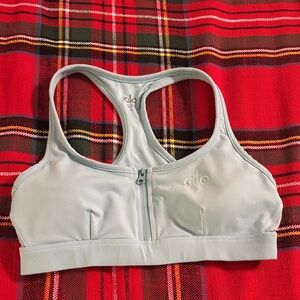 Alo racerback Light Blue Sports Bra